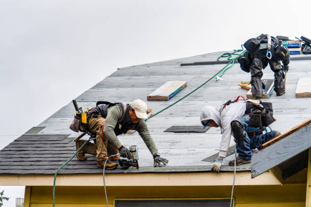 Professional Flat Roof Repair technician working in San Marcos, CA